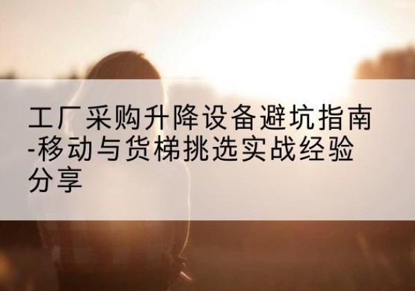 宜春移动式升降机怎么选-工厂采购升降设备避坑指南-移动与货梯挑选实战经验分享